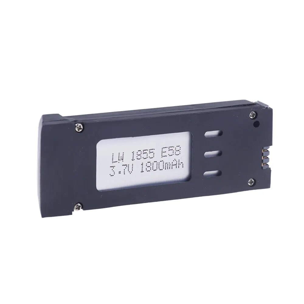Drone RC 3.7V 1800mAh baterai  - Eachine Drone E58 ulasan dan harga