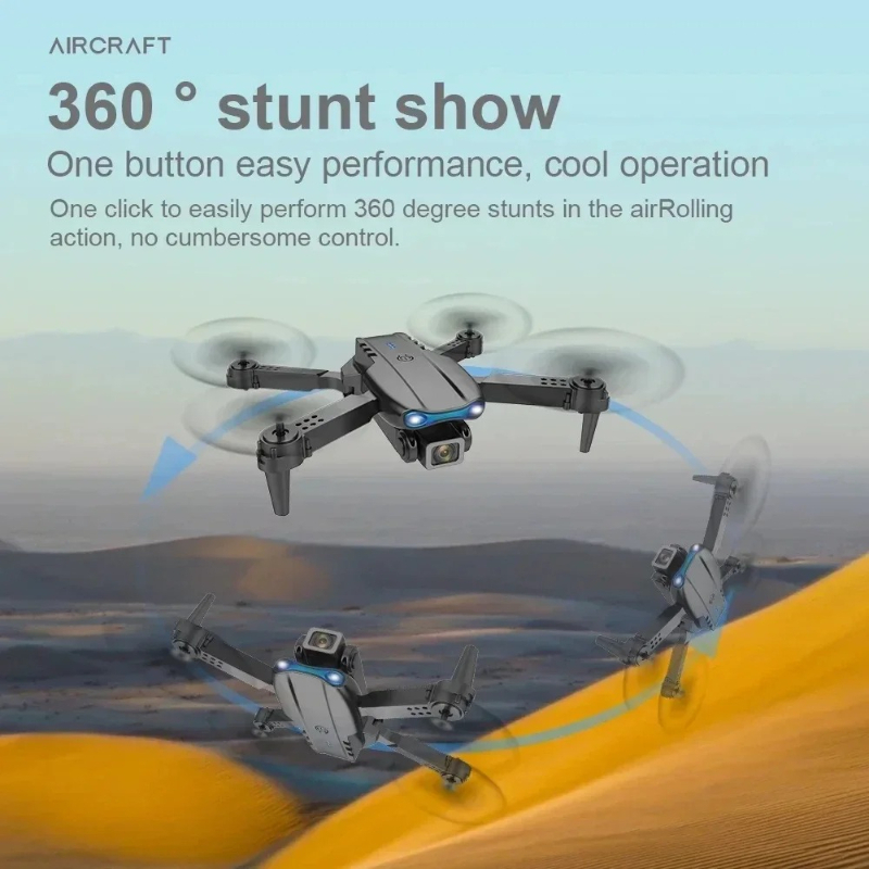E99Pro HD 4K Dual WiFi FPV Dro - Drone Lidar ulasan dan harga