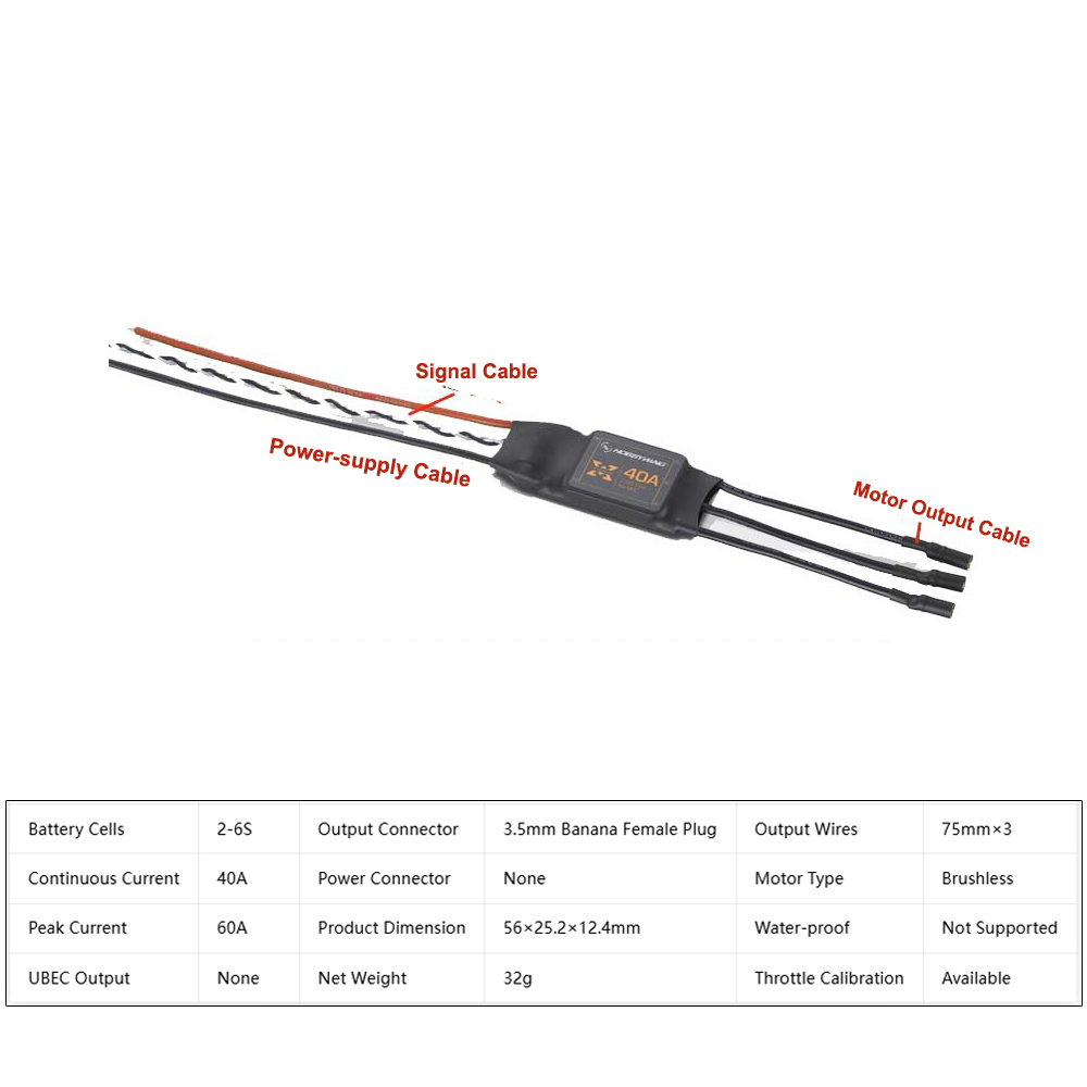 Hobbywing XRotor 40A ESC tanpa - Drone Aerial Photography ulasan dan harga